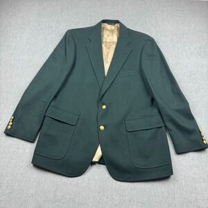 Vintage Chaps By Ralph Lauren Blazer Mens Green Made In USA - See Measurements